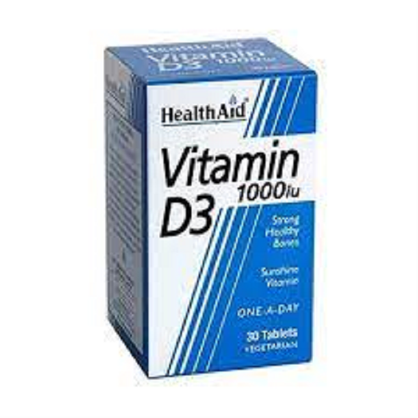 قرص ویتامین D3 1000 هلث اید 30 عددی