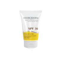 کرم ضد آفتاب هیدرودرم مخصوص پوست های خشک با spf 30 حجم 50 میلی لیتر