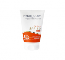 کرم ضد آفتاب هیدرودرم رنگی فاقد چربی با SPF 50 حجم 50 میلی لیتر